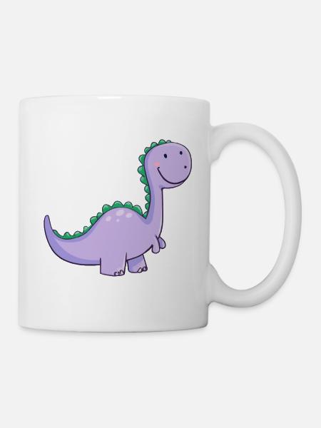 Dinosaure Kawai - Mug blanc - blanc