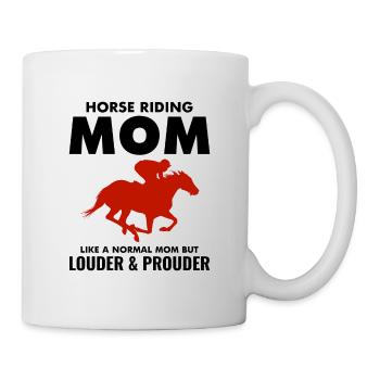 Barrel Racer Racing Horse Riding Mom Mothers day - Mug - white - Right