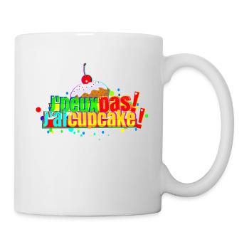 J'peux pas j'ai cupcake - Mug blanc - blanc - Droite