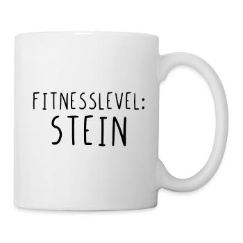 Fitnesslevel Stein - Tasse - Weiß - Rechts