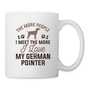 Ich liebe meinen deutschen Zeiger - Tasse - Weiß - Rechts