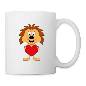 IGEL - HERZ - LIEBE - LOVE - TIER - KIND - BABY - Tasse - Weiß - Rechts
