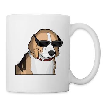 le chien COOL - Mug blanc - blanc - Droite