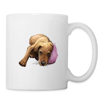 Segugio Italiano Italienischer Hund Aquarell Illustrati - Tasse - Weiß - Rechts