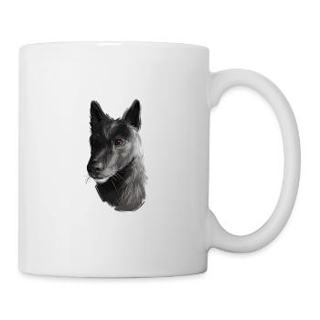 Illustration de l’aquarelle de seskar Seal Dog - Mug blanc - blanc - Droite