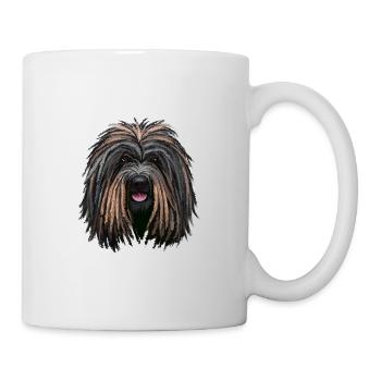 Puli Dog Aquarelle Peinture Illustration - Mug blanc - blanc - Droite