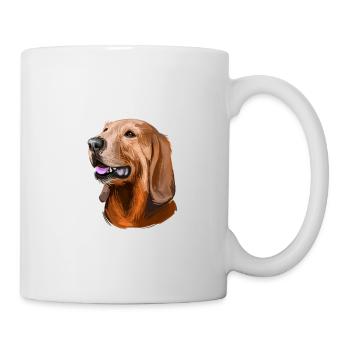 Segugio Italiano Italienischer Hund Aquarell Illustrati - Tasse - Weiß - Rechts
