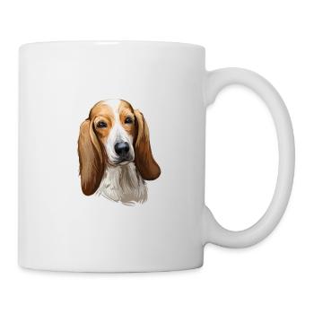 Sabueso Fino Colombiano Dog Watercolor Illustratio - Mug - white - Right