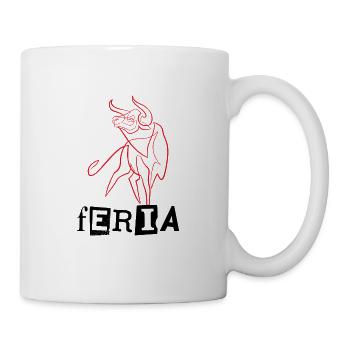Feria Bull einzeilig - Tasse - Weiß - Rechts