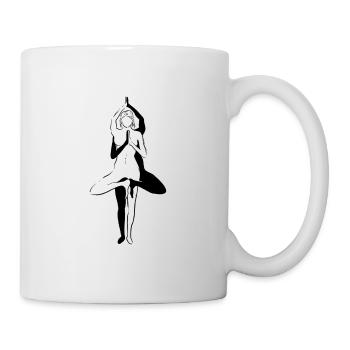 Yoga zen - Mug blanc - blanc - Droite