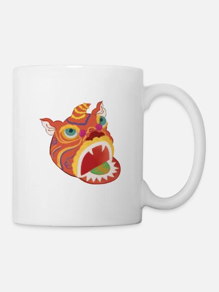 Lion's Head Moon Festival Vietnam - Mug - white