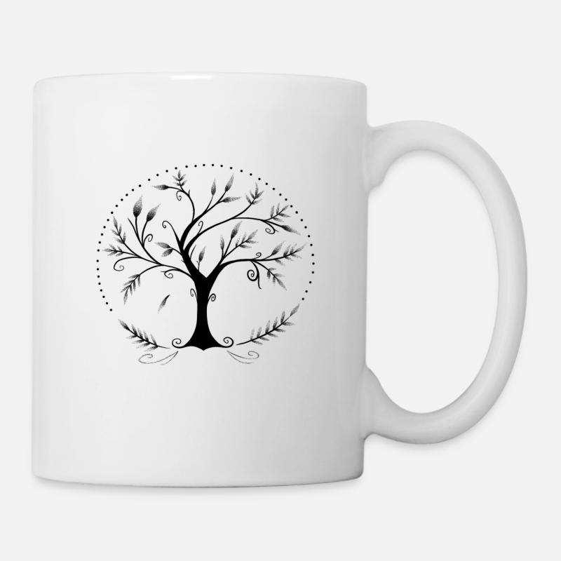 Zen-Baum - Tasse - Weiß