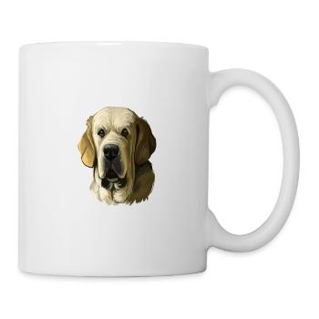 Illustration de croquis d’aquarelle de chien de dogue espagnol - Mug blanc - blanc - Droite