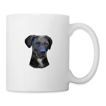 Illustration de l’aquarelle stephens Cur Dog - Mug blanc - blanc - Droite
