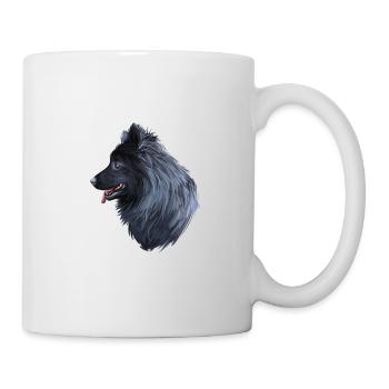 Illustration de l’aquarelle du chien lapphund suédois - Mug blanc - blanc - Droite