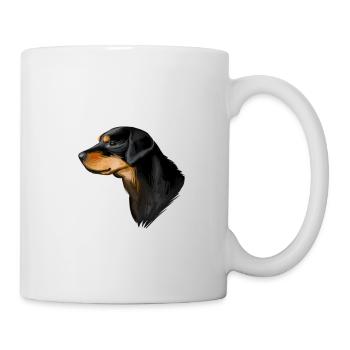 Smalandsstovare Smaland Hound Hund Illustration - Tasse - Weiß - Rechts