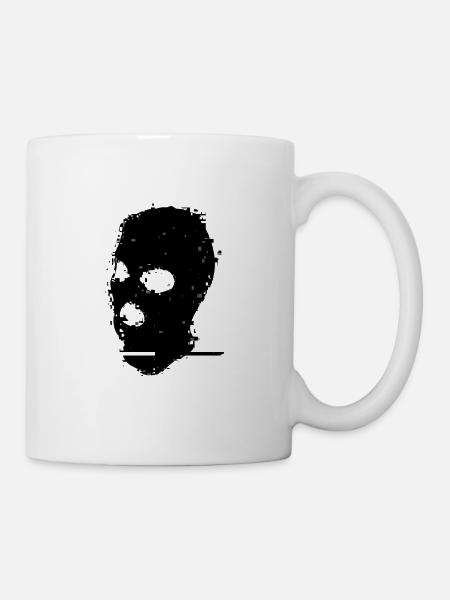 Cagoule Gangster effet glitch - Mug blanc - blanc