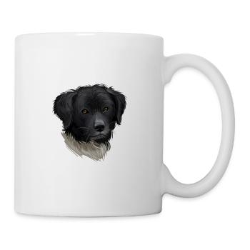 Illustration de l’aquarelle du chien Wetterhoun - Mug blanc - blanc - Droite