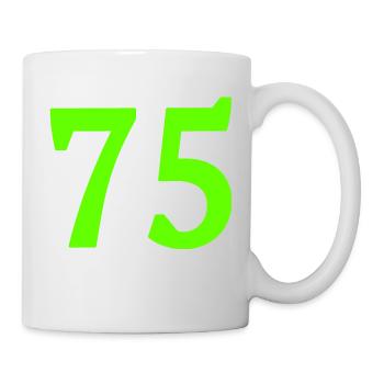 Number 75 - Mug - white - Right