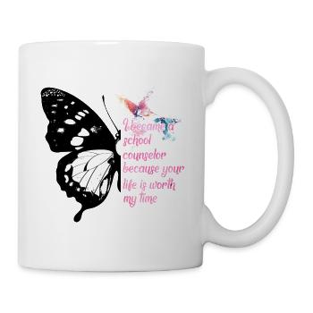 Ich wurde Schulberater - Tasse - Weiß - Rechts