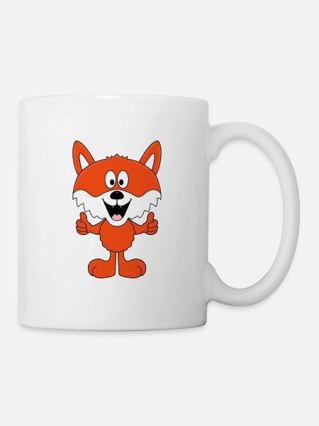 FUCHS - TIER - KIND - BABY - TIERISCH - FUN - Tasse - Weiß