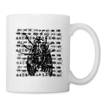 Moth with insects - Mug - white - Right