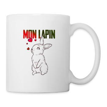 Mon lapin - Mug blanc - blanc - Droite