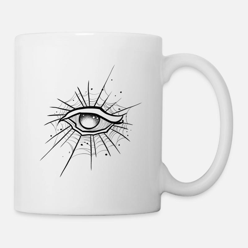 Oeil trash sketch - Mug blanc - blanc