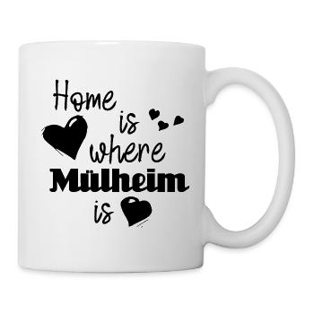 Zuhause in Mülheim - Home is where Mülheim is - Tasse - Weiß - Rechts