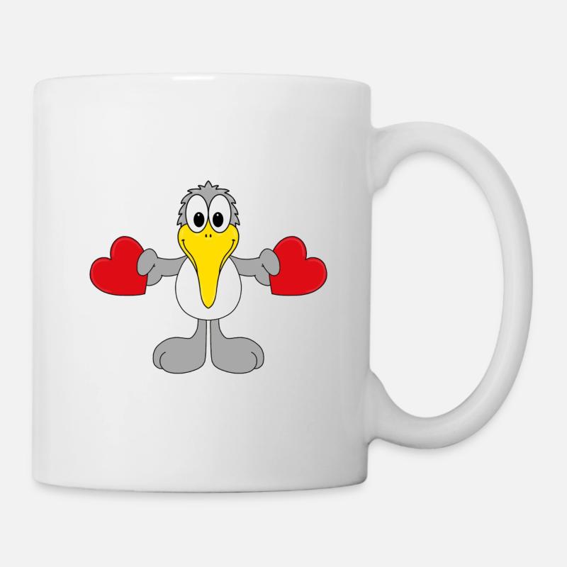 MÖWE - LIEBE - LOVE - MEER - SEE - VOGEL - TIER - Tasse - Weiß