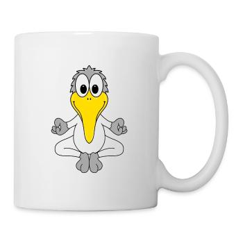 MÖWE - YOGA - MEER - SEE - VOGEL - TIER - KIND - Tasse - Weiß - Rechts