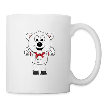 EISBÄR - KOCH - BÄCKER - BERUF - TIER - JOB - Tasse - Weiß - Rechts