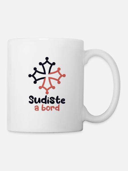 Sudiste à bord - Mug blanc - blanc