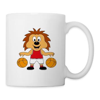 IGEL - BASKETBALL - TIER - KIND - BABY - SPORT - Tasse - Weiß - Rechts