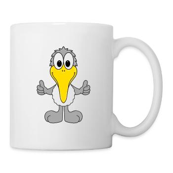 MÖWE - MEER - SEE - NORDSEE - OSTSEE - URLAUB - Tasse - Weiß - Rechts