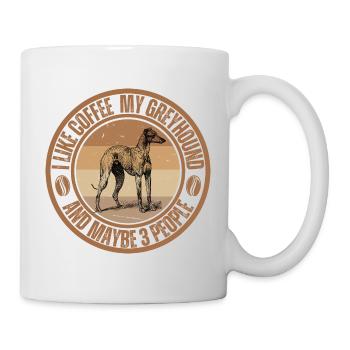 Greyhound Kaffee Hund Cafe - Tasse - Weiß - Rechts