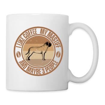 Mastiff Kaffee Hund Cafe - Tasse - Weiß - Rechts