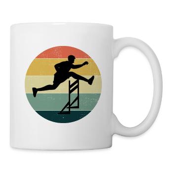 Hurdles Hurdling Hurdler Running Runner Athletes - Mug - white - Right