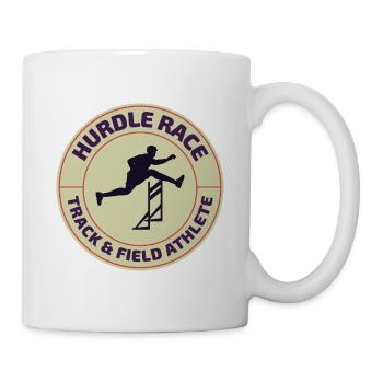 Hurdles Hurdling Hurdler Running Runner Athletes - Mug - white - Right