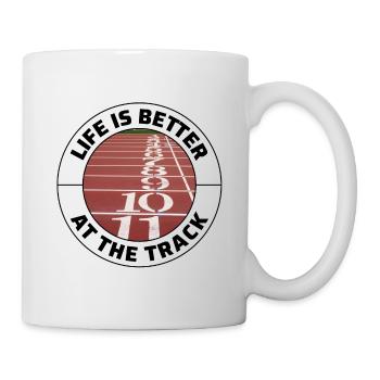 Hurdles Hurdling Hurdler Running Runner Athletes - Mug - white - Right