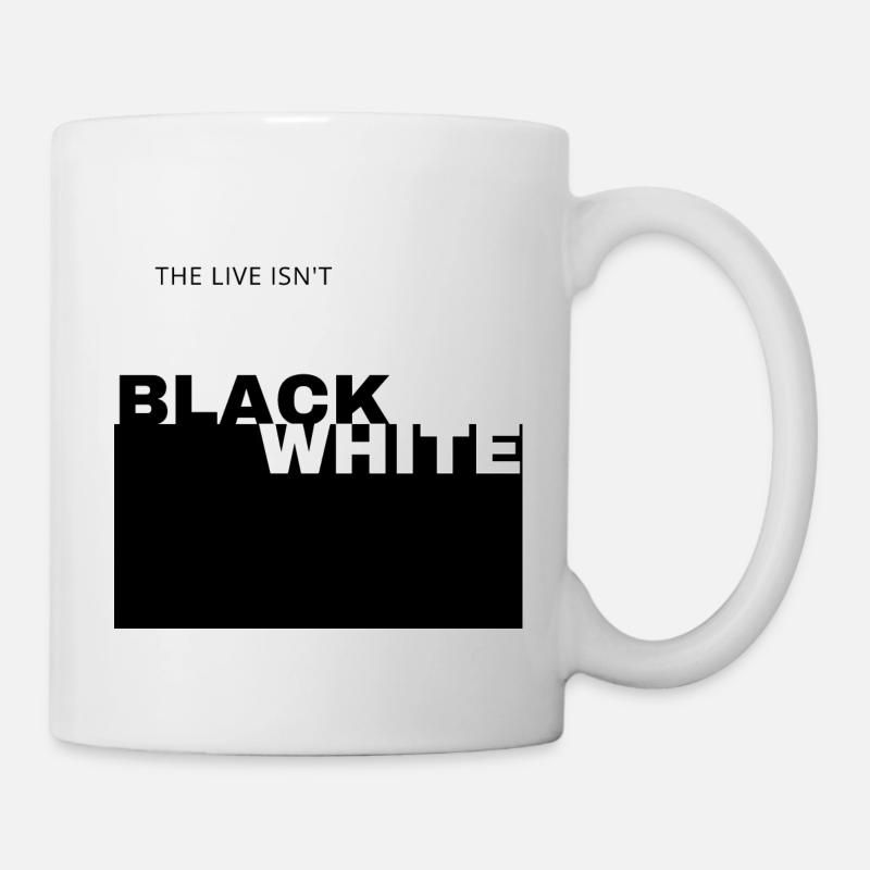 BLACK and WHITE - Tasse - Weiß