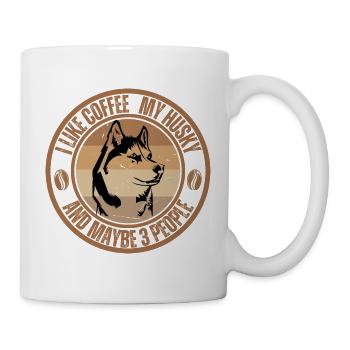Husky Coffee Dog Cafe - Mug - white - Right