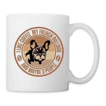 French Bulldog Coffee Dog Cafe - Mug - white - Right