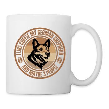 German Shepherd Coffee Dog Cafe - Mug - white - Right