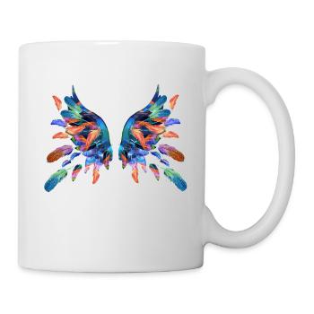 engelsflügel,flügel,angelwings,federn,feder - Tasse - Weiß - Rechts