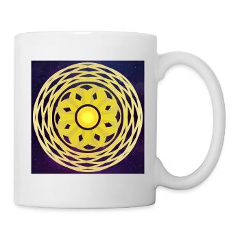 Energie Sonne Schutz Symbol - Universum - Tasse - Weiß - Rechts