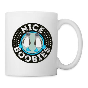 Mignon Funny Booby Bird design lgbtq - Mug blanc - blanc - Droite