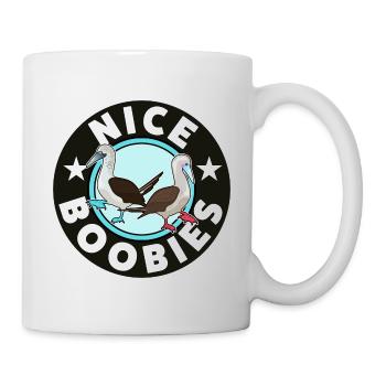 Cute Booby Bird Nice Boobies Galapagos - Mug - white - Right