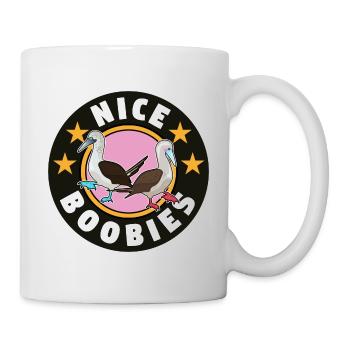 Nice Boobies Booby Bird Men and Women - Mug - white - Right