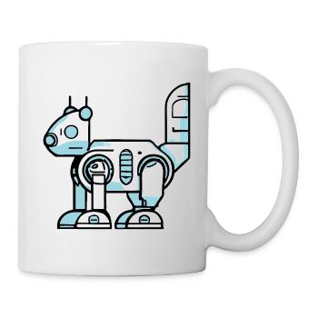 Cyber Robots Écureuils - Mug blanc - blanc - Droite